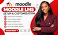 design and upgrade moodle lms website moodle course customization moodle