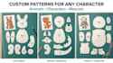 create a custom plush toy sewing pattern from your design