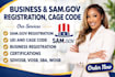 complete samgov registration uei cage code naics code federal entity validation