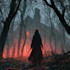 create dark art, metal, gothic illustration