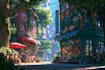 do stylized environment illustration background art