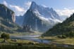 illustrate environments, landscapes, board game, concept art