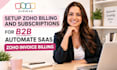 setup zoho billing and subscriptions for b2b automate saas  zoho invoice billing