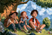 draw a children book illustration
