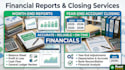 prepare month end and year end financial reports and account closing