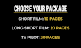 write your short film script or TV pilot
