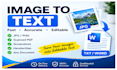 convert image to text, scanned PDF to word and ocr