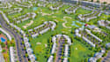 design 3d large scale residential community masterplan real estate aerial render