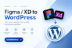 convert figma or adobe xd to wordpress using elementor
