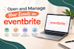 open and manage your events on eventbrite