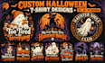 provide a halloween t shirt design bundle