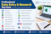 do accurate data entry and data mining or research