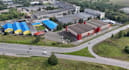 restructure old industrial building,cgi warehouse complex, logistics park render