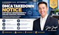 draft a dmca takedown notice for copyright infringement as a US attorney