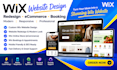 design wix website, redesign wix ecommerce store and booking site