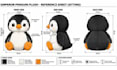 design custom plush reference sheet tech pack ych concept or stuffed animal toy