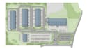 design warehouse site plan, logistics hub and distribution center layout
