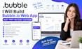 build bubble io web app saas mvp no code low code application
