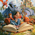 design a cartoon book cover art