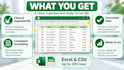 clean and organize your excel or CSV data