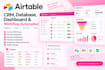 build airtable CRM, database, dashboard and workflow automation