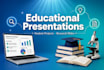 educational presentations, student projects, research slides