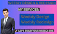 redesign a professaional  weebly website