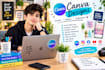 design professional canva social media posts and thumbnails