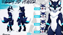 create 3d furry character model for vtuber, anime, 3d rigging or vroid model