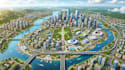 create master plan map, site development map and urban planning illustration