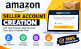 create, setup amazon individual or business seller accounts