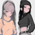 anime character an illustration and anime character