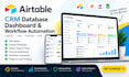 build airtable CRM, database, dashboard and workflow automation