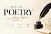 write poetry on any topic of your choice