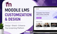 set up moodle lms course,upload moodle customization,elearning website