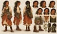 design a professional character reference sheet