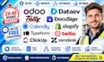 odoo datev tally docusign make calendly shopify typeform twilio zendesk clickup