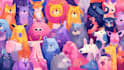 draw animals cartoon illustration