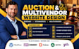 design online bidding website auction website ecommerce website multivendor site