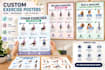 design professional exercise posters