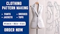 create sewing patterns, clothing patterns and do pattern grading