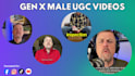 create skit, multi character ugc video as a gen x male