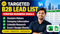 do b2b lead generation and targeted web research