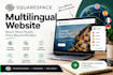 create a multilingual squarespace website with language switcher
