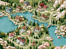 create dreamy map in watercolor style
