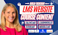 build or redesign course content on talentlms, moodlelms, learnworlds, graphy