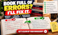 fix grammar, spelling and punctuation in your book