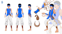 design concept art character in 2d