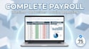 create payrolls spreadsheets in excel or google sheets