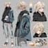 draw anime character reference sheet for your oc,